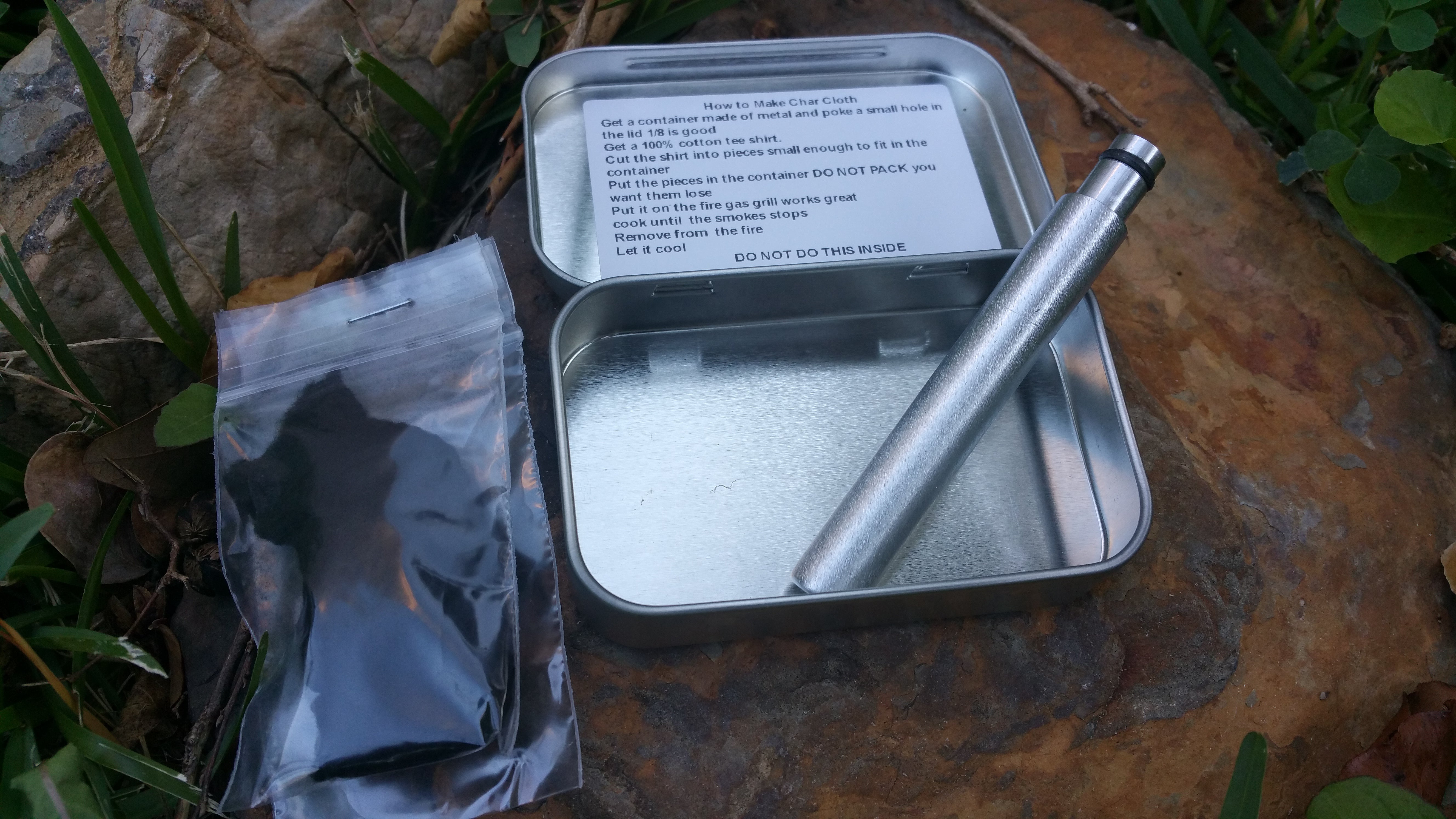 Altoid Tin Fire Piston Kit Camping Hunting