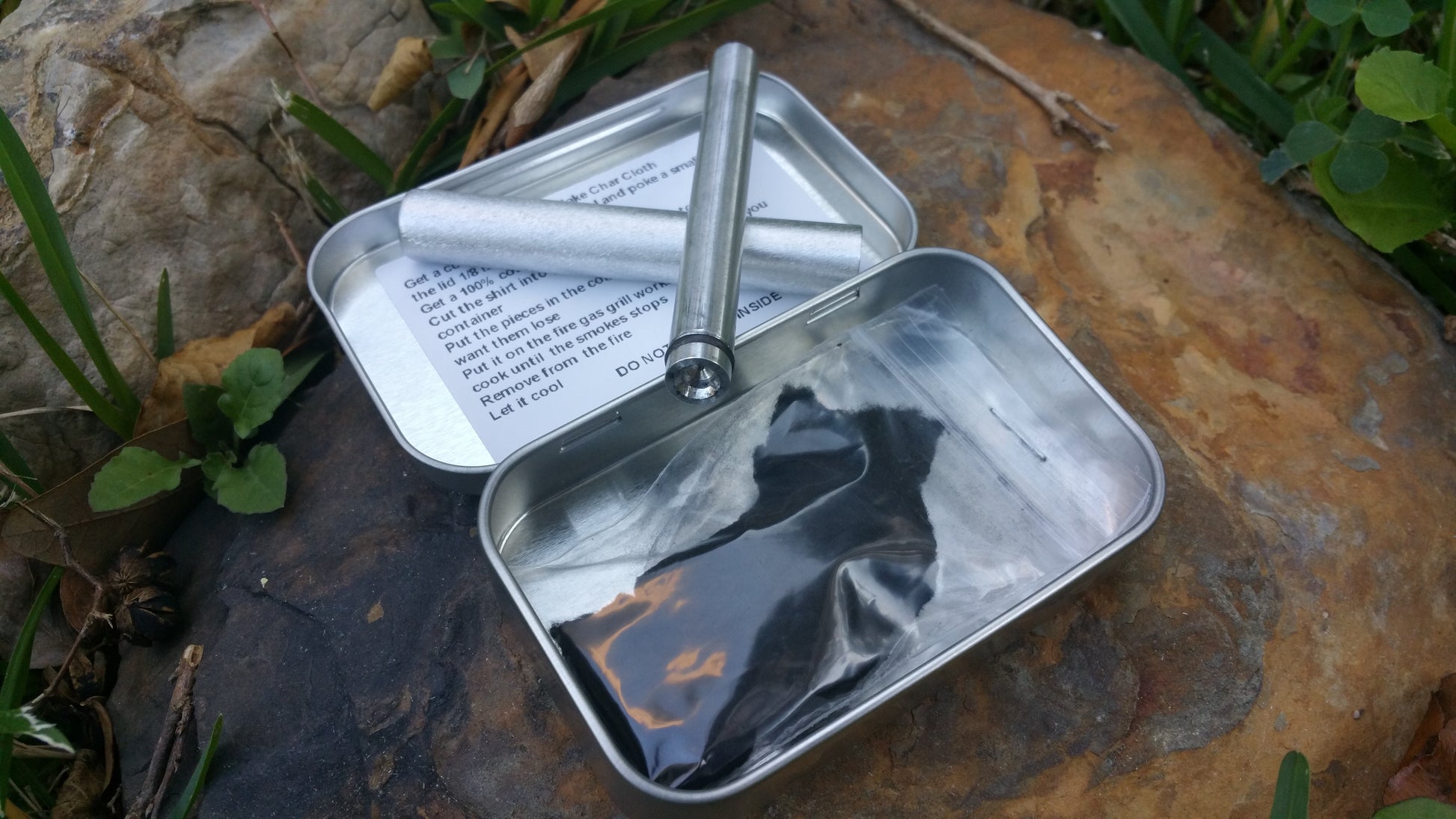 Altoid Tin Fire Piston Kit Camping Hunting –